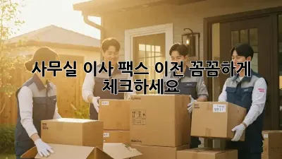 사무실 이사? 팩스 이전 꼼꼼하게 체크하세요!